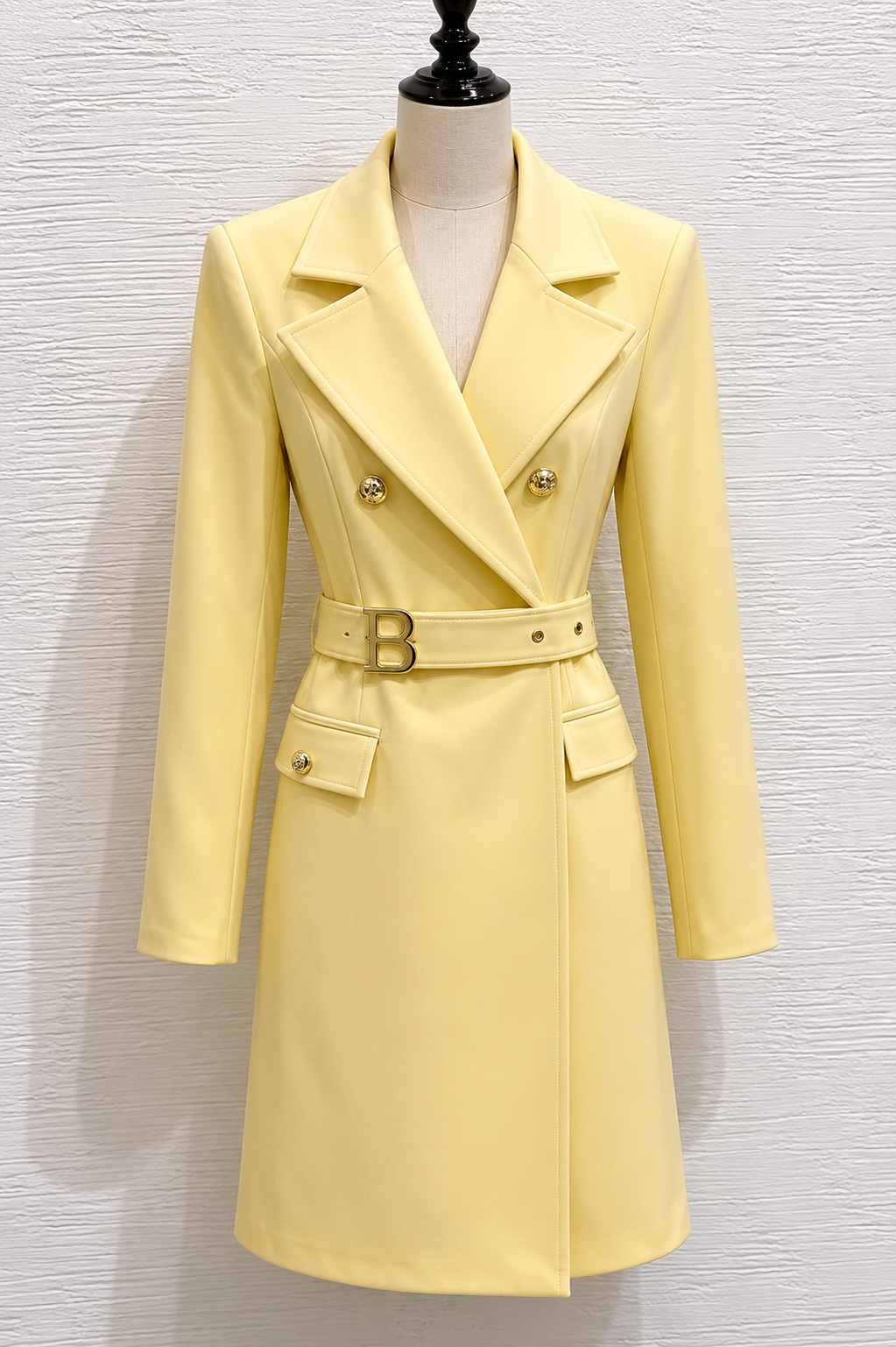 Blazer Dress Doppiopetto Giallo Pastello