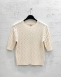 Maglia a Trecce Panna