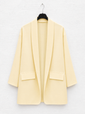 Blazer Fluido Giallo Pastello