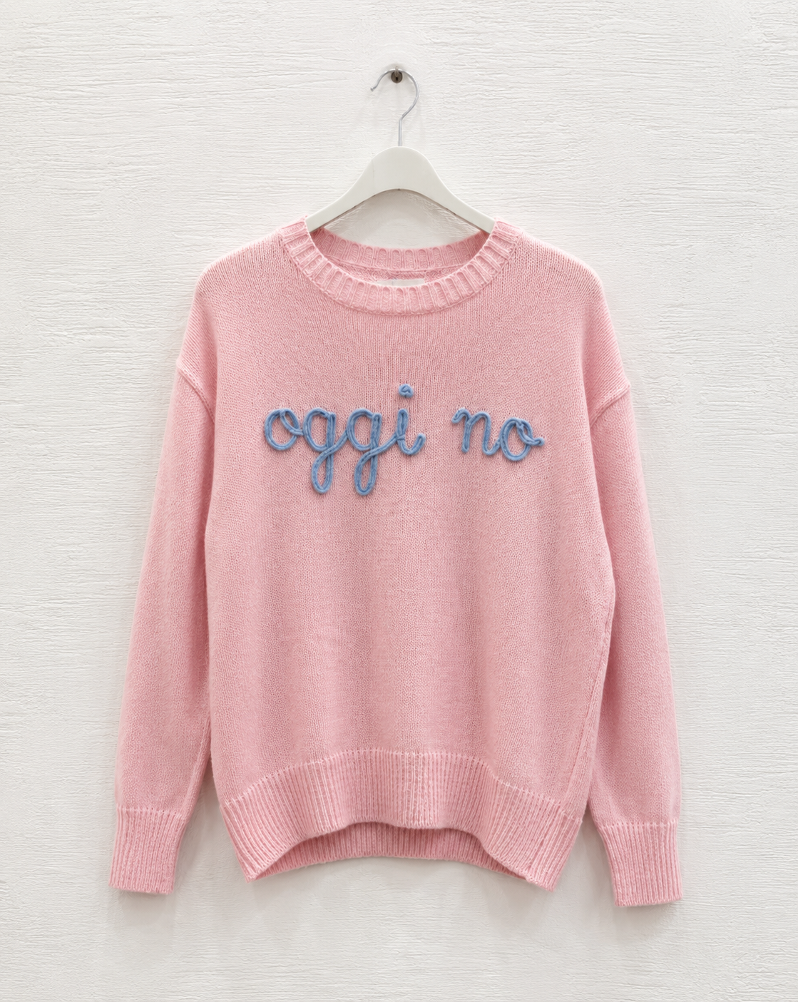 Maglioncino Rosa Pastello “Oggi No”