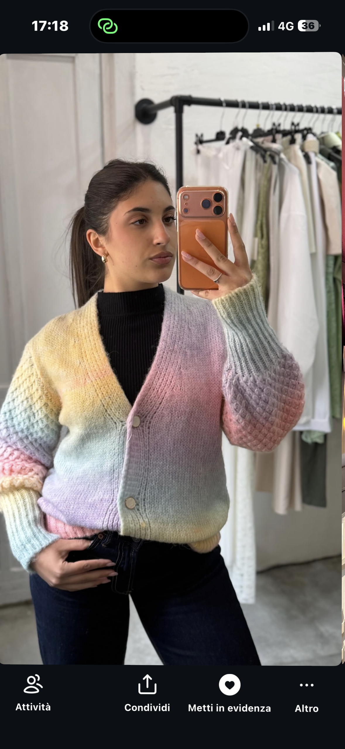 Cardigan Pastello Multicolor