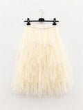 Gonna Midi in Tulle Giallo