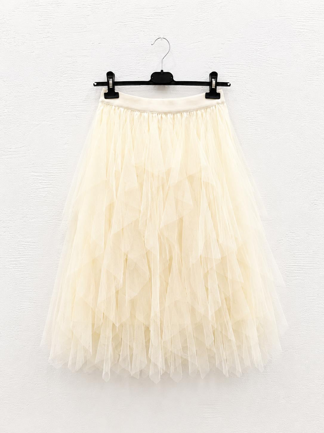 Gonna Midi in Tulle Giallo