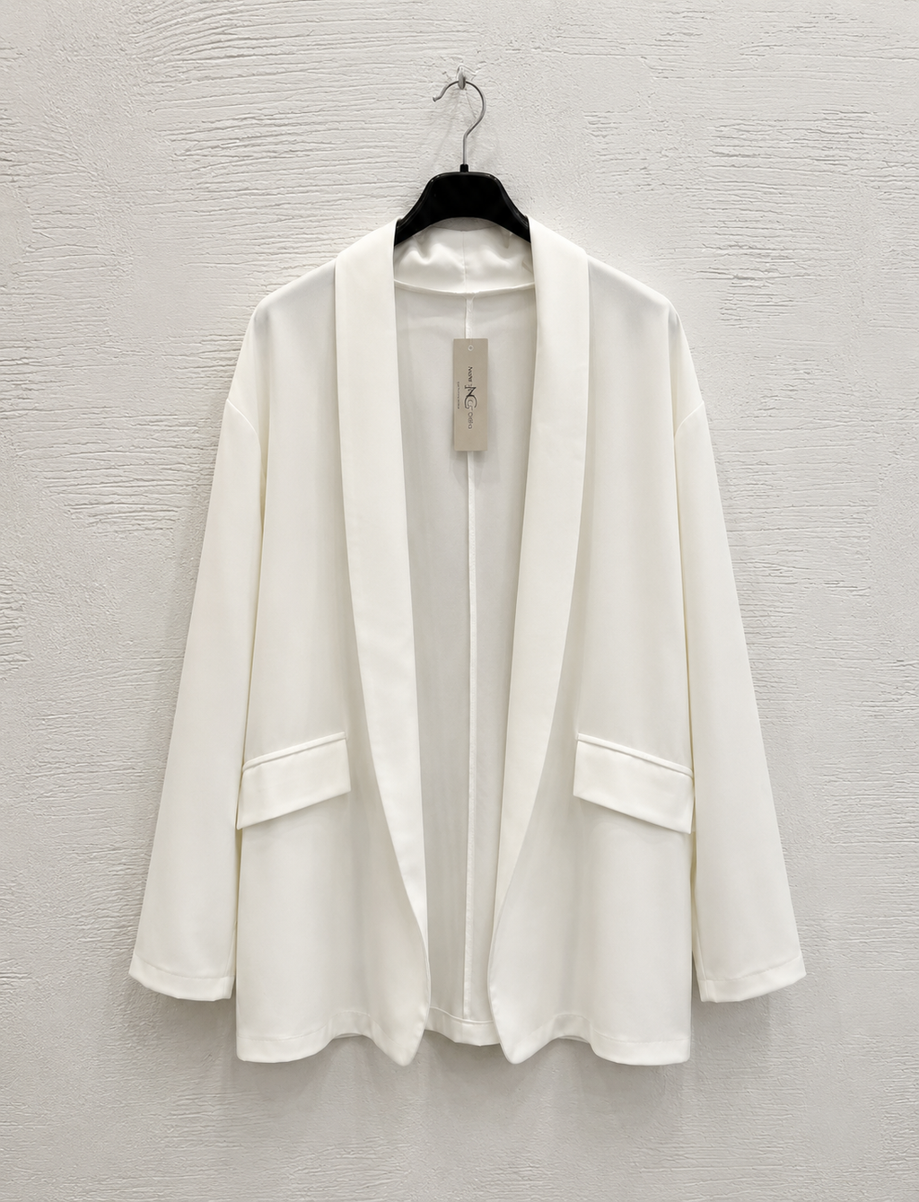 Blazer Aperto Bianco Fluido