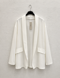 Blazer Aperto Bianco Fluido