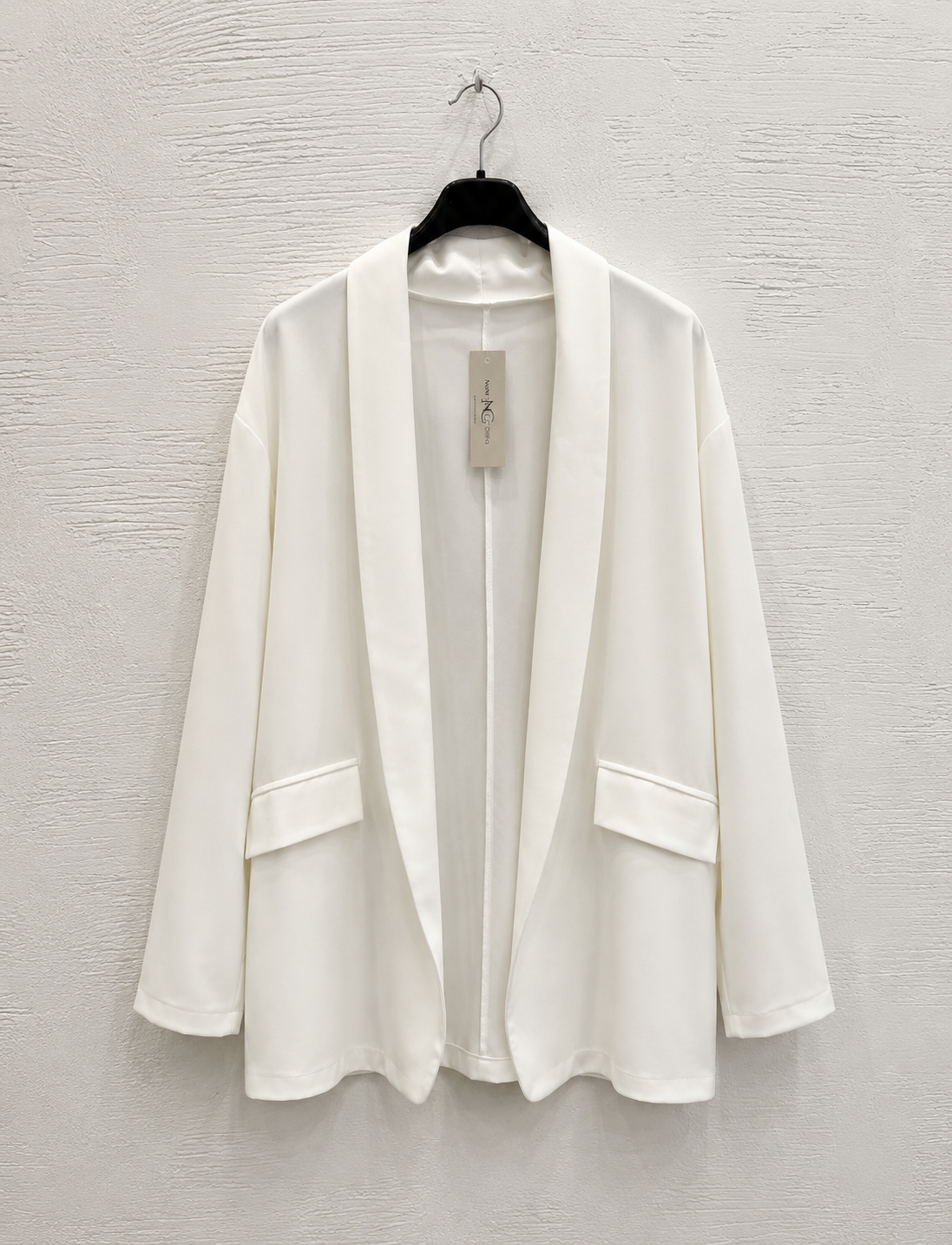 Blazer Aperto Bianco Fluido