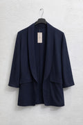 Blazer Fluido Blu Navy