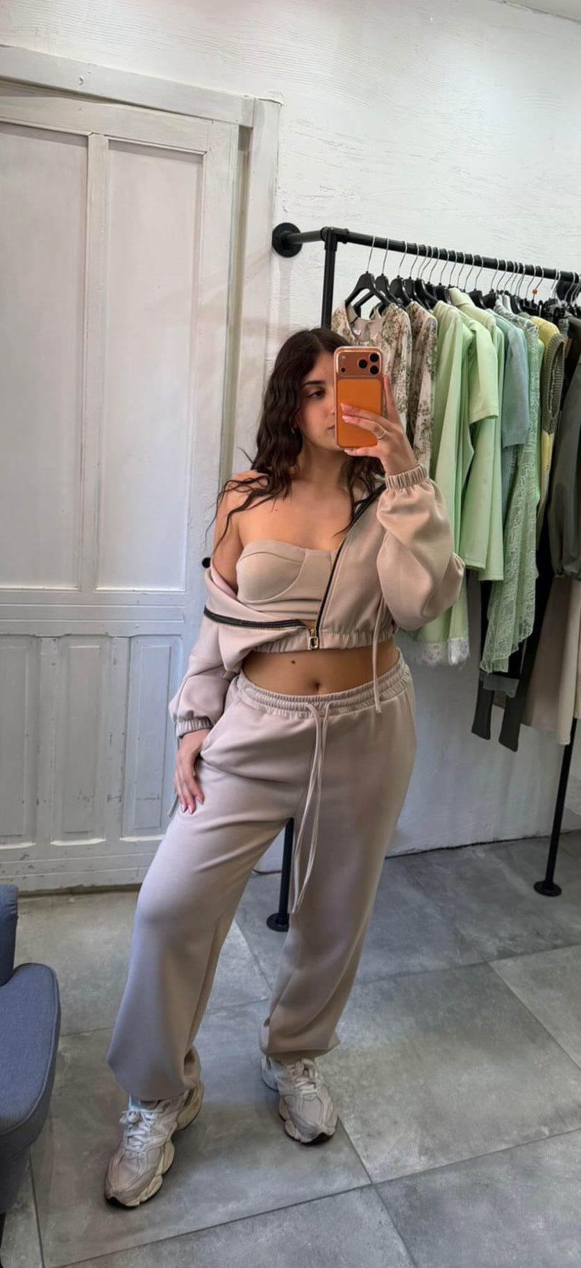 Set Coordinato 3 Pezzi Beige