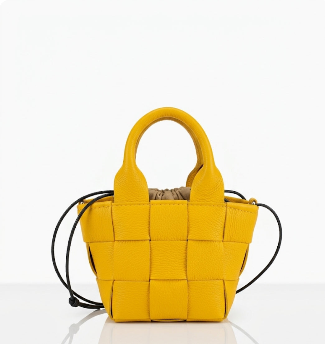 Borsa a mano gialla