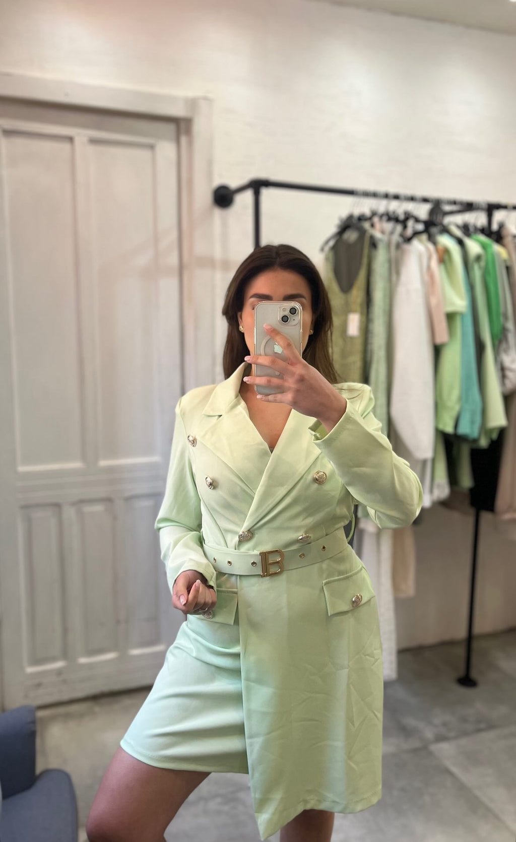 Vestito Blazer Verde Menta