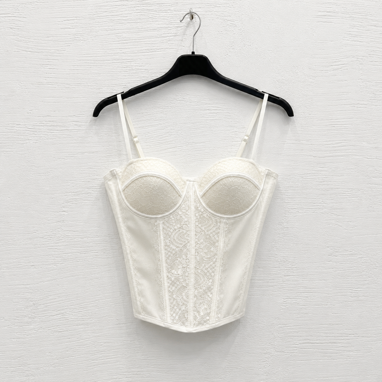 Corsetto Bianco in Pizzo Floreale