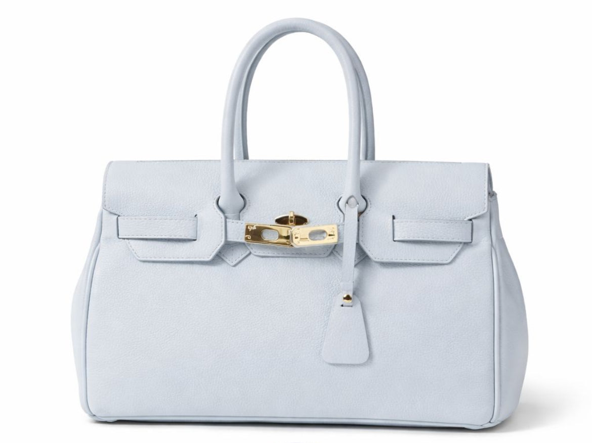 Maxi bag celeste pastello