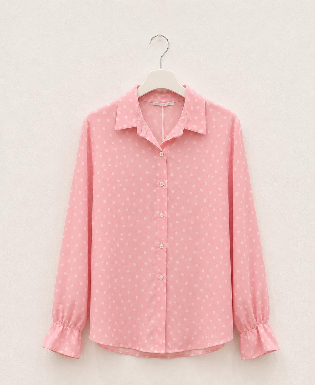 Camicia Oversize Rosa a Cuori