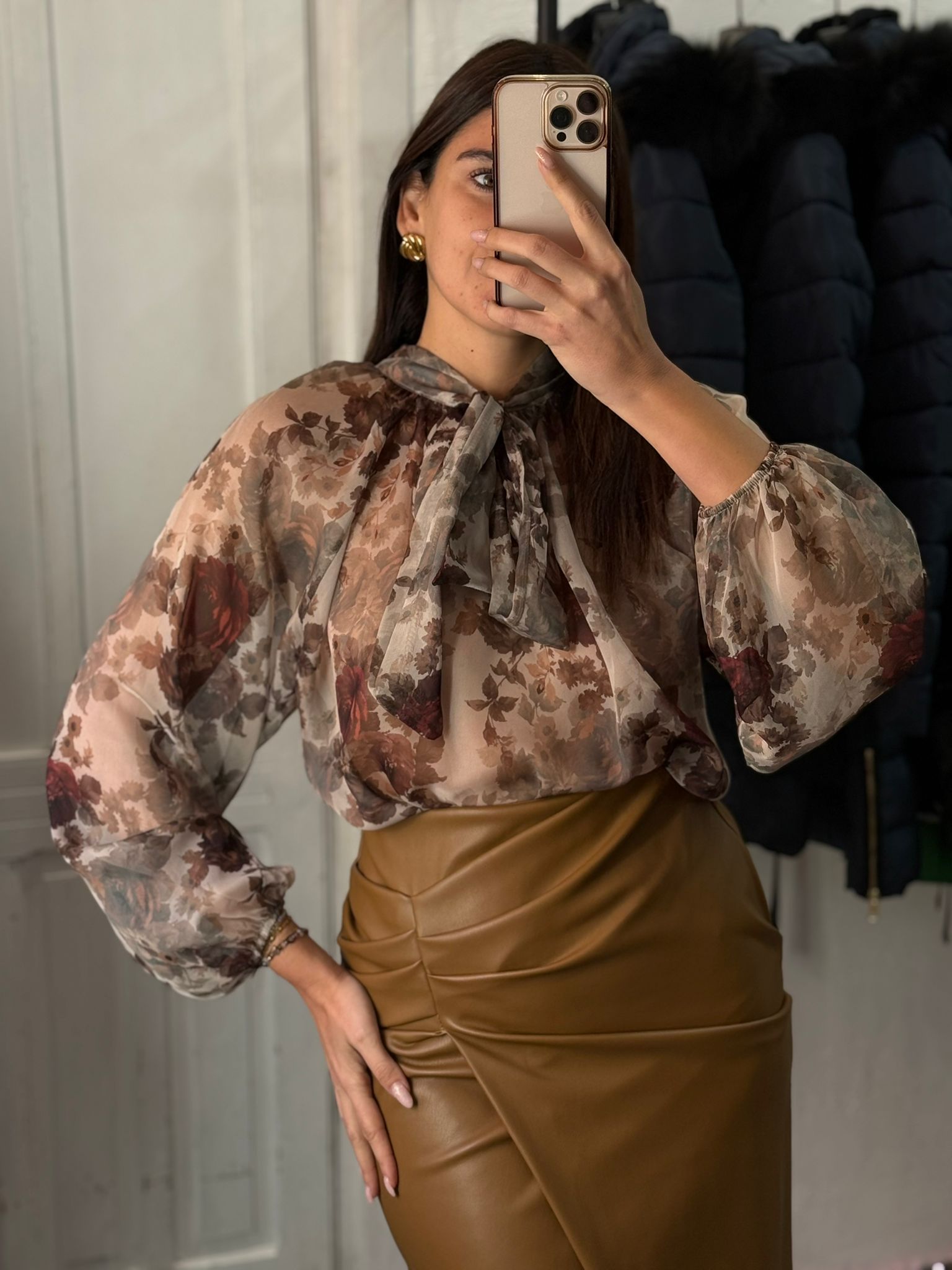 Gonna Midi in ecopelle