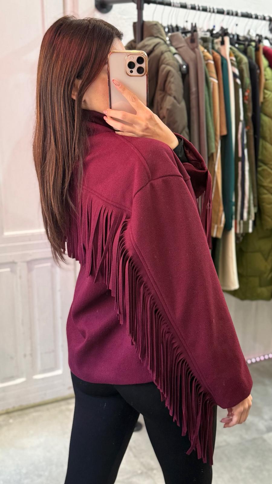 Giacca e a frange (taglia unica )