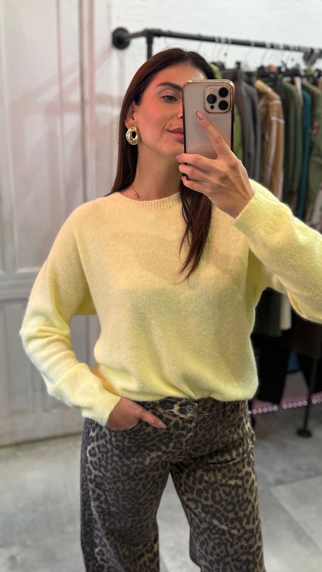 Maglia Over a girocollo