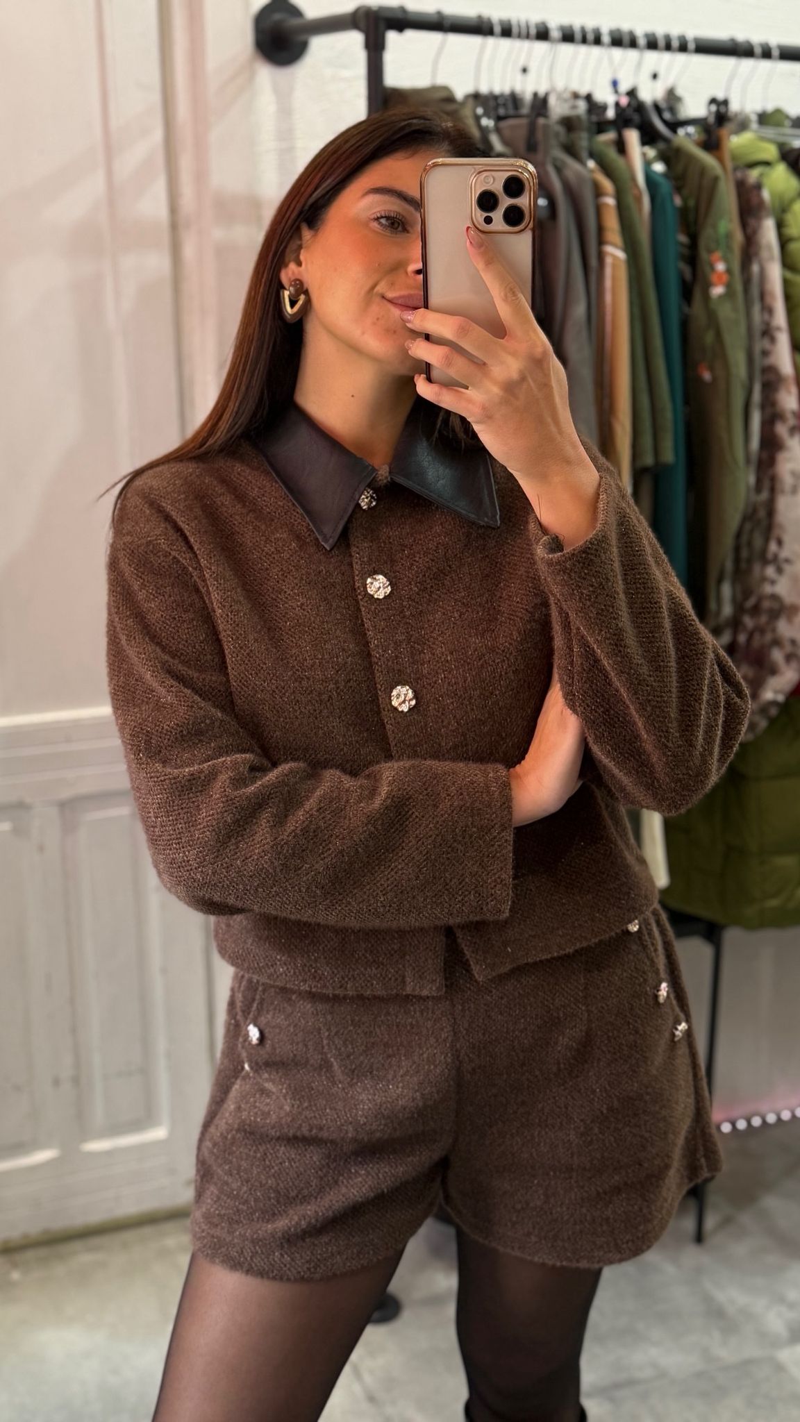 Completo in maglia con giacca. (taglia unica )