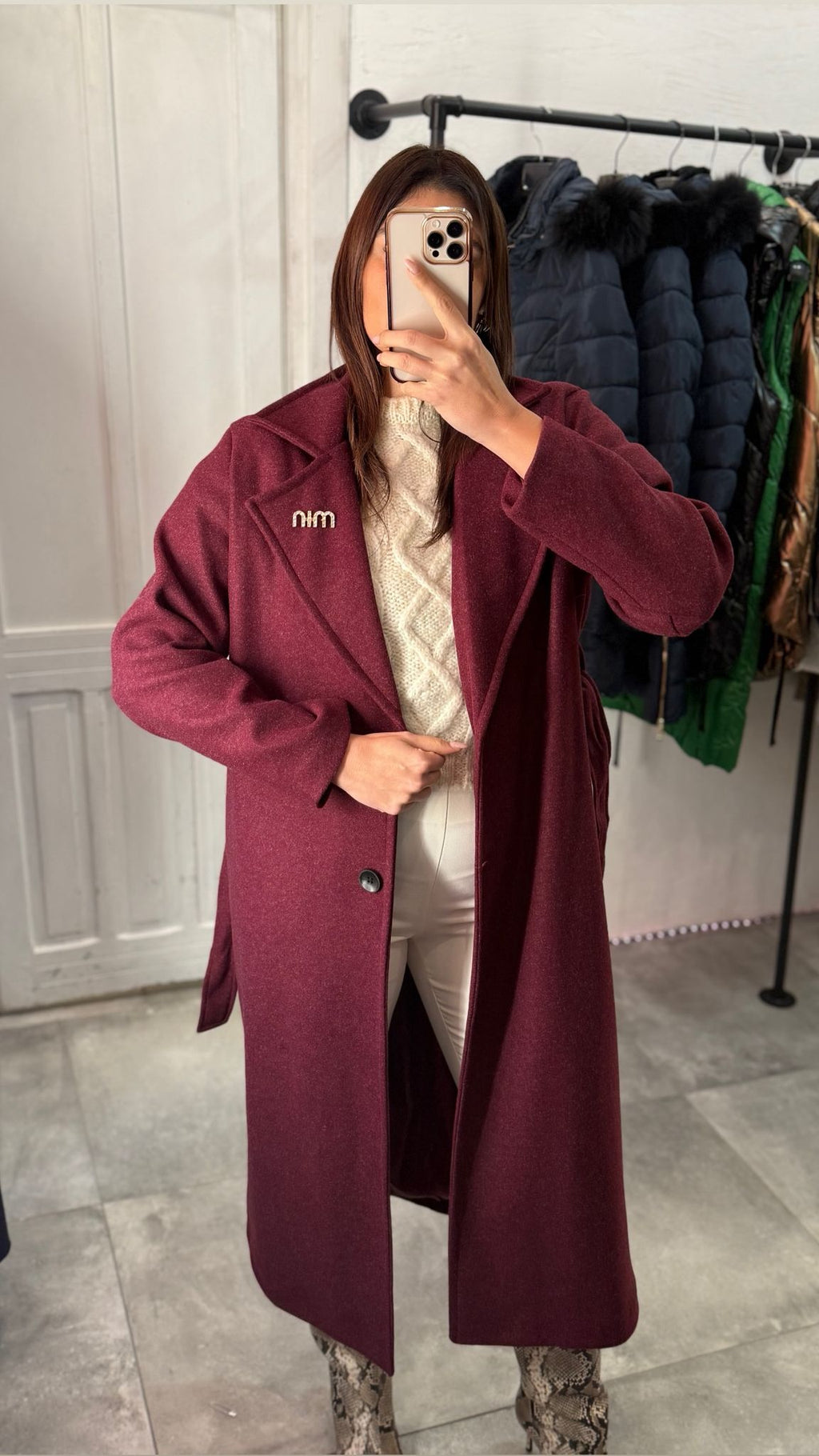 Capotto con spilla ( taglia unica )