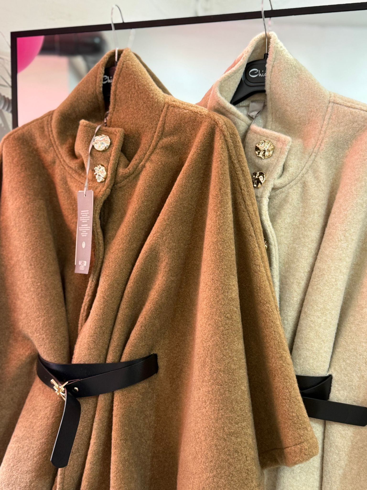 Poncio capotto con cinta