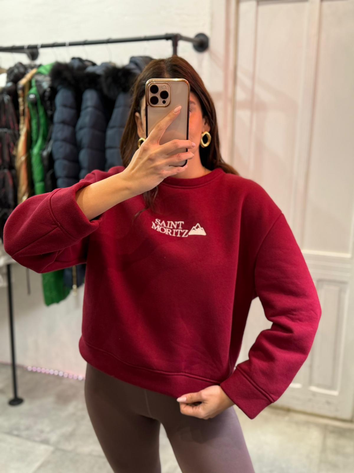 Felpa saint Moritz con pile all interno (Taglia unica )