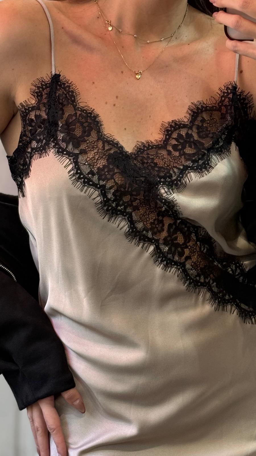 Abito con dettagli in pizzo (taglia unica )